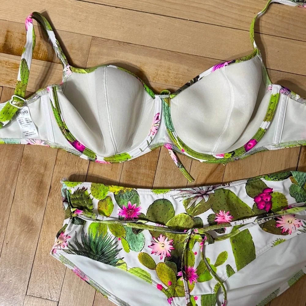 Freya Cactus Print Bikini Set - Picture 2 of 4